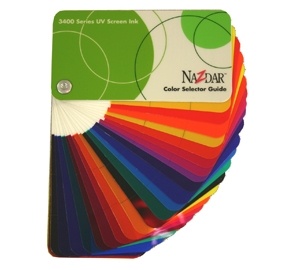 3400 Series UV Screen Inks Color Card