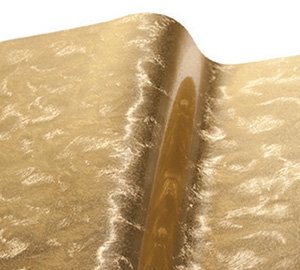 VinylEfx Printable Metalized Vinyl - Durable Florentine Leaf Gold